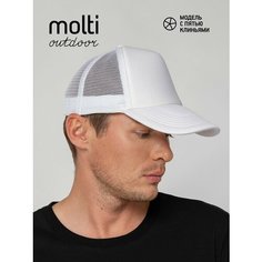 Бейсболка molti для мужчин, размер 56-58, белый