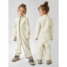 Комбинезон Happy Baby Весна-лето 2025, размер 92-98, молочный