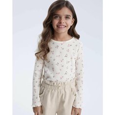 Лонгслив Gloria Jeans, размер 6-8л/128, молочный