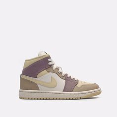 Кроссовки Jordan Air Jordan 1 Mid, размер 6.5 US, бежевый