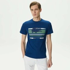 Футболка LACOSTE, размер T4, темно-синий