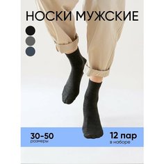 Носки АЛЙША Классик, размер 36-41, серый