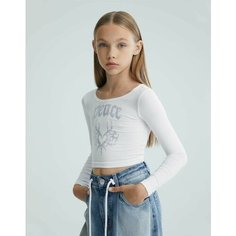 Лонгслив Gloria Jeans, размер 14+/170-176, белый