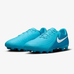 Бутсы NIKE Phantom GX II Academy FG/MG, размер 40, синий