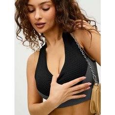 Топ, размер XL, черный/серый Elena Body
