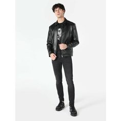 Кожаная куртка COLINS, размер XXL, чёрный