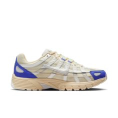 Кроссовки NIKE P-6000, размер 7 US, бежевый/синий/серебристый