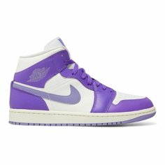 Кроссовки Jordan Air Jordan 1 Mid, размер 38,5 EU, фиолетовый