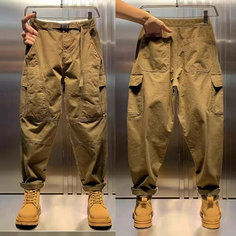 Брюки шаровары , размер 2XL, коричневый Royal Pants