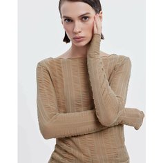 Лонгслив Gloria Jeans GJ BLACK, размер XXS (36-38), , бежевый