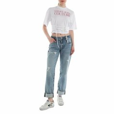 Футболка Versace Jeans Couture, размер 2XS, белый