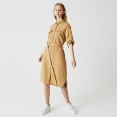 Платье LACOSTE, размер T34, светло-коричневый
