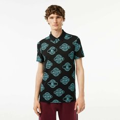 Поло LACOSTE, размер T7, чёрный