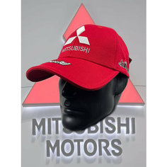 Бейсболка Mitsubishi Бейсболка МИТСУБИСИ кепка MITSUBISHI для мужчин, размер 55-58, красный