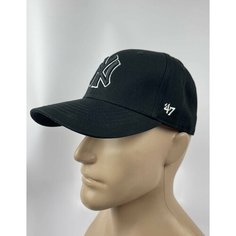 Бейсболка 47 Brand Бейсболка мужская женская НЮ, ЛА для мужчин и женщин, размер 56-58, черный