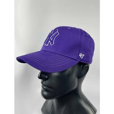 Бейсболка 47 Brand Бейсболка мужская женская НЮ, ЛА для мужчин и женщин, размер 56-58, фиолетовый-меланж