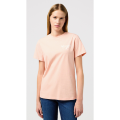 Футболка Wrangler Women Regular Tee, размер S, peach melba
