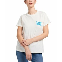 Футболка Lee Women Small Lee Tee, размер M, ecru