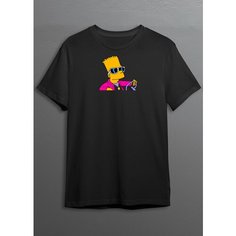 Футболка CherryPie Симпсоны, размер S, черный