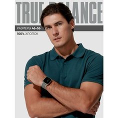 Поло TRUE BALANCE REGULAR FIT, размер 54, изумрудный