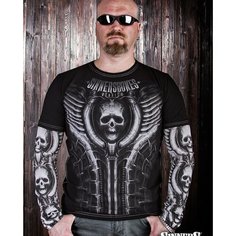 Футболка SINNERs BONES, 1 шт., размер 4XL, черный