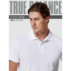 Поло TRUE BALANCE REGULAR FIT, размер 54, белый