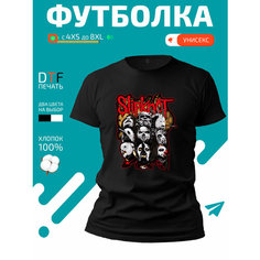 Футболка GoldenCate Slipknot Слипкнот, размер 3XL, черный
