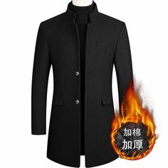 Пальто, размер 4XL, черный Нет бренда