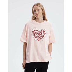 Футболка Gloria Jeans, размер S-M (42-46), светло-розовый