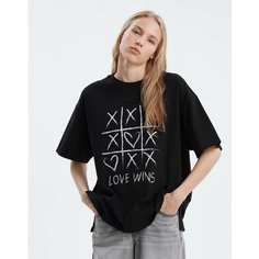 Футболка Gloria Jeans, размер L-XL (48-54), черный