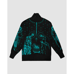 Свитер Антон Лисин Рождество, размер L/XL, , бирюзовый