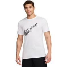 Футболка NIKE Dri-FIT Fitness T-Shirt, размер 2XL, белый