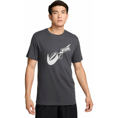 Футболка NIKE Dri-FIT Fitness T-Shirt, размер 2XL, серый