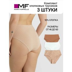 Трусы MARK FORMELLE 412075-113, размер XXL, белый, коричневый, бежевый