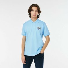 Поло LACOSTE Slim fit, размер T3, голубой