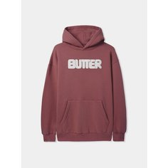 Худи Butter Goods Puff Rounded Logo, размер L, , бордовый