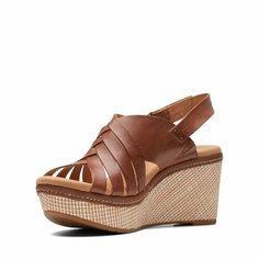 Босоножки Clarks, размер 42 EU, коричневый