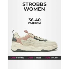Кроссовки STROBBS, размер 37, светло-бежевый