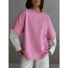 Лонгслив change, размер 40-42, , белый, бежевый, розовый