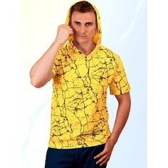Футболка FIXXSELFIXX, размер 52, желтый