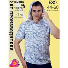 Футболка FIXXSELFIXX, размер 52, белый