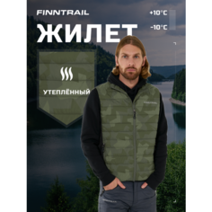 Жилет Finntrail Master Vest, размер XL, зеленый, черный