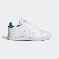 Кеды adidas Advantage Lifestyle, размер 3 UK, cloud white/green/core black