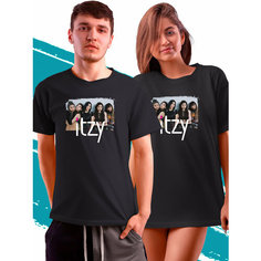 Футболка PhilShop Itzy Итзи, размер L, черный