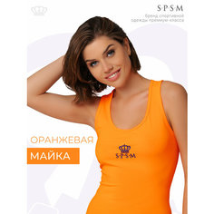 Майка спортивная S.P.S.M. Спорт, размер 2XS, оранжевый