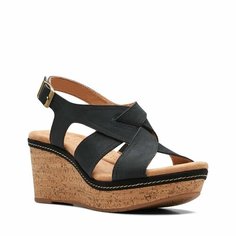 Босоножки Clarks, размер 39 EU, синий