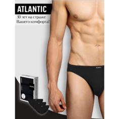 Трусы Atlantic, комплект из 3 шт., размер XXL, черный