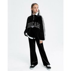 Брюки спортивные Gloria Jeans, размер 10-12л/146-152, черный