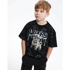 Футболка Gloria Jeans, размер 2-4г/98-104, черный
