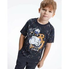 Футболка Gloria Jeans, размер 2-4г/98-104, темно-серый